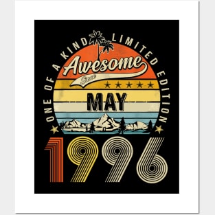 Awesome Since May 1996 Vintage 27th Birthday Posters and Art